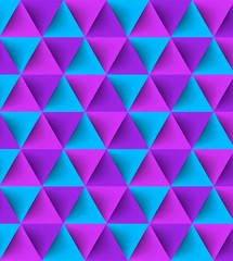 Obraz premium Hypnotic triangle geometric seamless background. Vector
