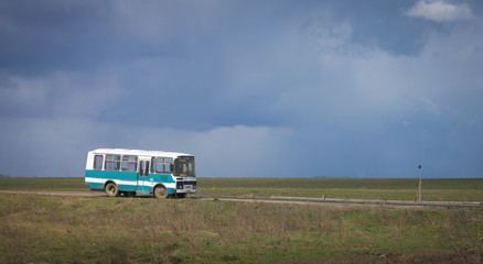 truck on the road