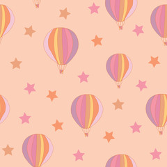 Cute ballons modern kids pattern design 