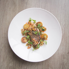 grilled fish dish