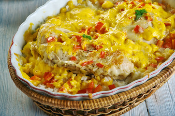 Salsa Chicken Rice Casserole