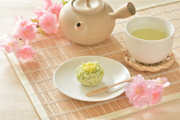 緑茶と和菓子