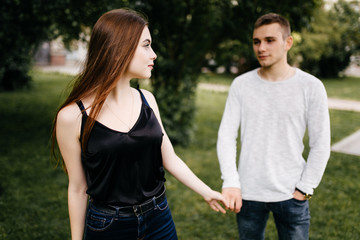 Obraz premium Young couple in love