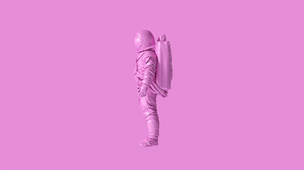 Pink Spaceman Astronaut Cosmonaut 3d illustration 3d render - 251320700