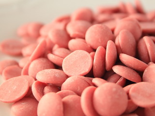 Ruby chocolate (tablet for confectionery, 4th chocolate)...