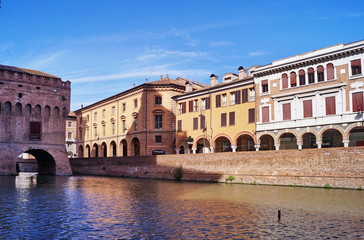Naklejka premium Este castle, Ferrara, Italy