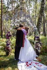 Fototapeta premium Fairy tale wedding fairies and magicians