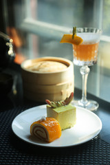Assorted tropical desserts