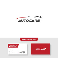 Automotive Logo, Free Business Card - Vector