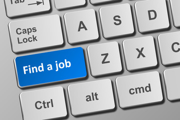 Keyboard with find a job button