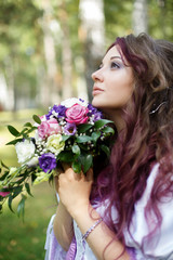 Fototapeta premium Fairy tale wedding fairies and magicians