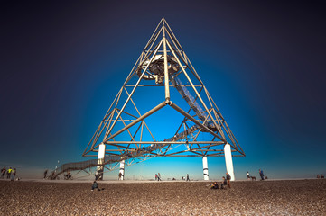 Tetrahedron steel artwork - Bottrop