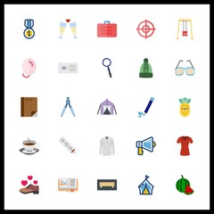 25 object icon. Vector illustration object set. socket and usb icons for object works