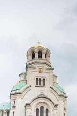Fototapeta na wymiar St. Alexander Nevsky Cathedral is a Bulgarian Orthodox cathedral in Sofia