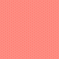 Pink seamless pattern with polka dots. Vector illustration.