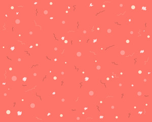Abstract pink geometric banner. Vector illustration.
