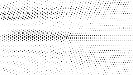 Halftone gradient pattern. Abstract halftone dots background. Monochrome dots pattern. Grunge radial texture. Pop Art, Comic small dots. Design for presentation, business cards, report, flyer, cover