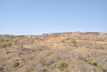 Fototapeta na wymiar Rao Jodha desert rock park in Jodhpur in India