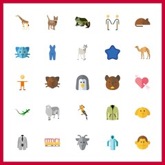 Fototapeta premium 25 funny icon. Vector illustration funny set. favorite and friendly icons for funny works