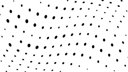 Halftone gradient pattern. Abstract halftone dots background. Monochrome dots pattern. Grunge wave texture. Pop Art Comic small dots. Radial twisted dots. Design for presentation, report, flyer, cover