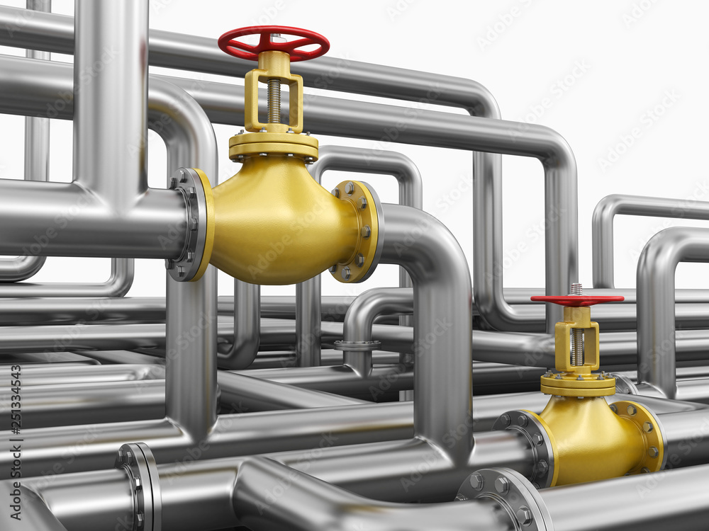 Poster pipeline. image with clipping path