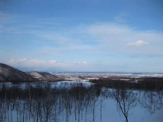 冬の雪山　北海道