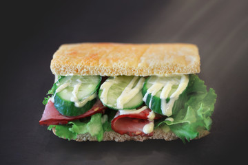  Fresh ciabatta sandwich
