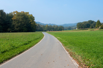 Fototapeta premium Landscape in the Park of Curone at fall