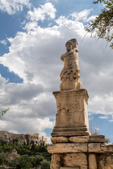 Fototapeta premium Ancient Greek sculpture Stoa of Attolos in Athens