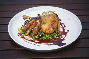 duck and hoisin sauce