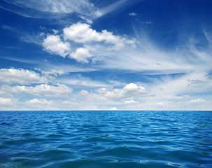 Fototapeta na wymiar Blue sea water