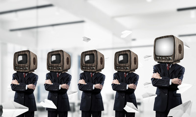 Television addiction of business people.