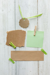 Notiz Vorlage mit Kraftpaper in neutralen Farben