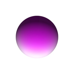 purple ball isolated on white background