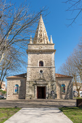 Fototapeta na wymiar LA TESTE (Bassin d'Arcachon, France), église Saint-Vincent, 14e siècle