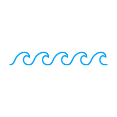 Wave icon. Vector illustration.