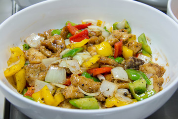fried fish with chill and black pepper