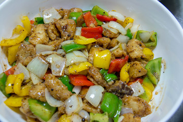 fried fish with chill and black pepper