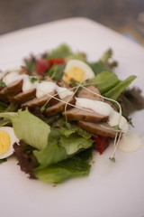 salad with meat