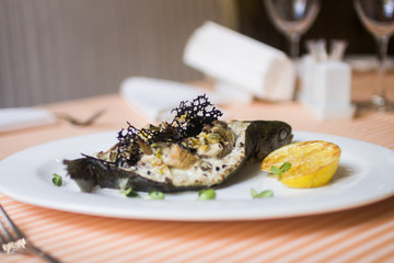 fish with vegetables