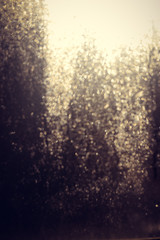 Foggy condensated window blurry textured outdoors background image