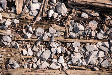 Dirt and dusty road with small stones