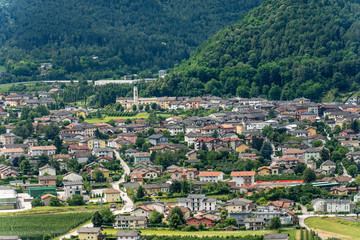 Fototapeta premium Caldonazzo Village - Trentino Alto Adige Italy
