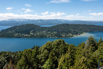 Fototapeta na wymiar lake in the mountainsbluesky daylight travel tourism