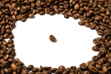 The preparation made from coffee grains. 