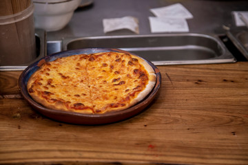 Khachapuri with cheese and egg
