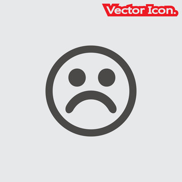 Smiley icon isolated sign symbol and flat style for app, web and digital design. Vector illustration.