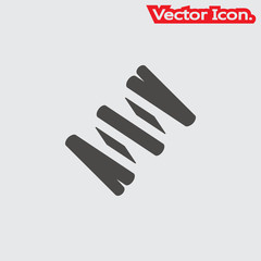 spring icon isolated sign symbol and flat style for app, web and digital design. Vector illustration.