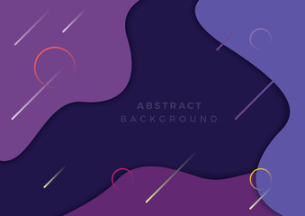 Modern geometric background. Fluid shapes composition