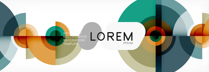 Fototapeta premium Modern circle background